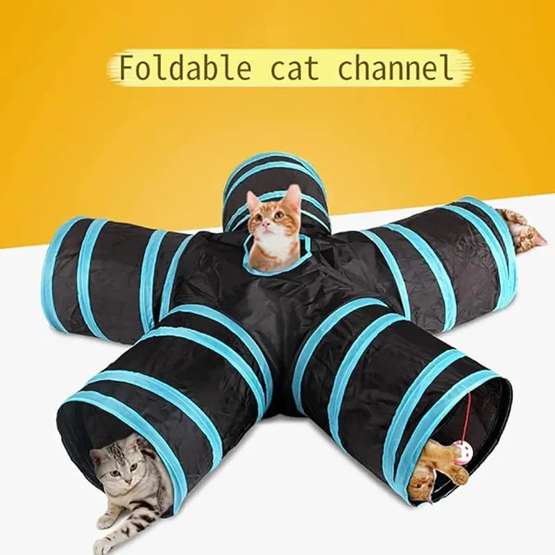 Wear-Resistant Cat Play Tunnel: Foldable Fun for Cats