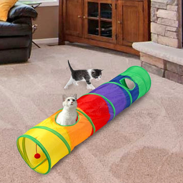 Foldable Cat Tunnel Toy: Interactive Fun for Kittens and Puppies!